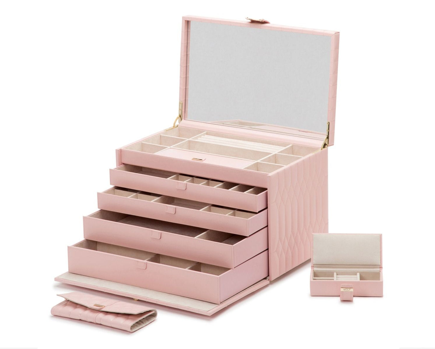 CAROLINE ジュエリーボックス XL ローズクォーツ 329515