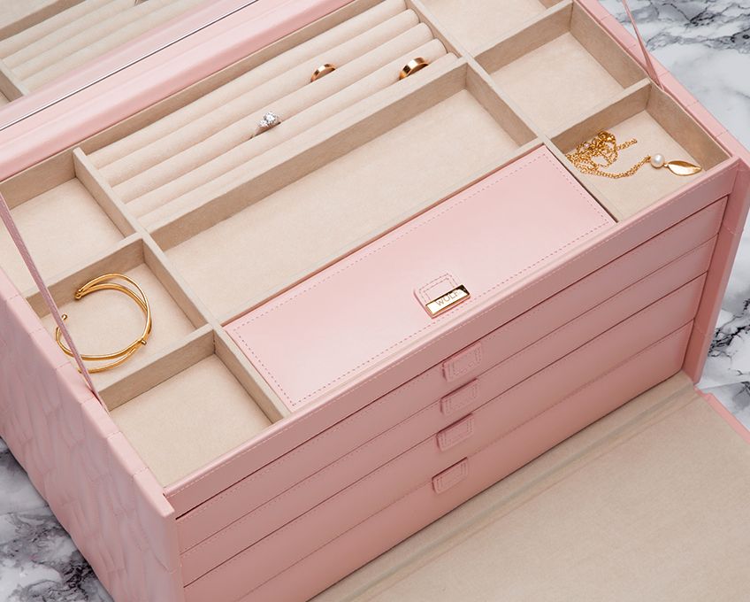 CAROLINE ジュエリーボックス XL ローズクォーツ 329515