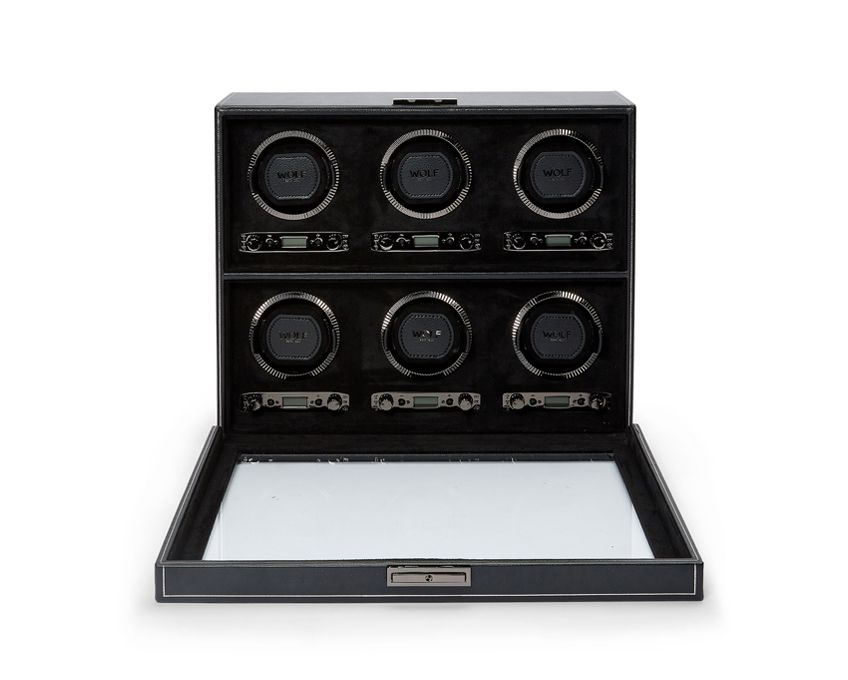 BRITISH RACING ウォッチワインダー ワインディングマシーン 6PS ブラック 792402