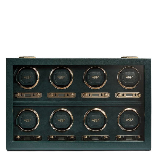 BRITISH RACING ウォッチワインダー ワインディングマシーン 8PC グリーン 792541