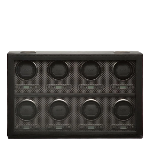WOLF 自動巻き時計用ワインダー ワインディングマシーン ブラック　M1753 新品)WOLF ウルフ ウォッチワインダー AXIS ワインディング