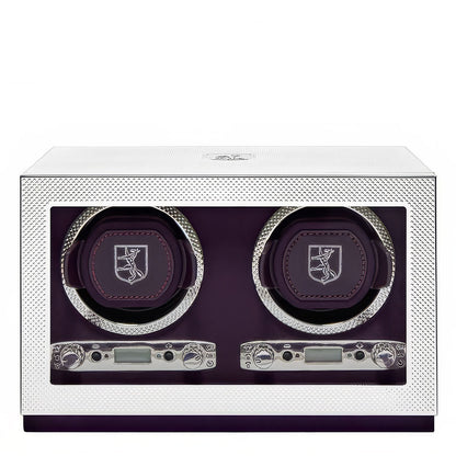 SILVER ウォッチワインダー ワインディングマシーン 2PC シルバー 190004