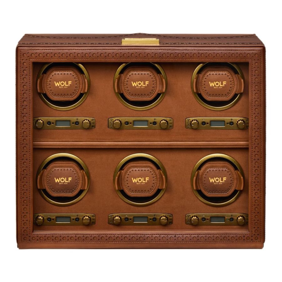 Brogue ブローグ ウォッチワインダー 6PC バーニッシュドブラウン 440606